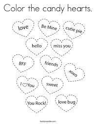 Maybe you would like to learn more about one of these? Color The Candy Hearts Coloring Page Twisty Noodle