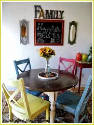 Diy Multi Colored Dinette Set Www Quirkycoolliving Com Page 23 Pioneer Woman Kitchen Colored Dining Chairs Dining Room Chairs