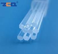 Hexagon Fused Quartz Rod