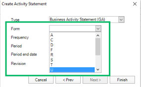 Activity Statement Form Types In Pls Ps Help Tax Australia 2018 Myob Help Centre