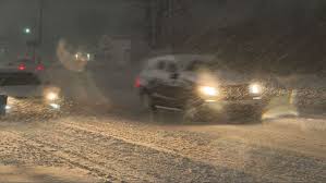 Travel watch for most of our area, snow covered roads