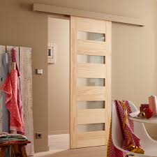 Commentregler amortiseur rail galandage le roy merlin. Porte Coulissante Bois Mexico Vitree H 204 X L 73 Cm Leroy Merlin