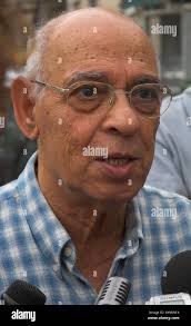 Israel Haifa Wadi Nisnas neighbourhood Sami Michael israeli writer and  president of ACRI association for civil rights in Israel Stock Photo