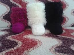 Sakalli Ipten Islenmis Orgu Bayan Bot Patik Winter Glove Boots Winter