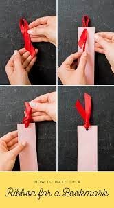 How to tie a ribbon on a bookmark - The House That Lars Built