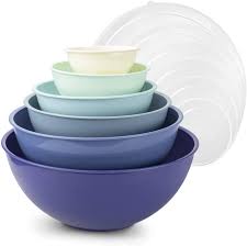 Safe to handle bowl handles never get hot, so they are safe to touch after heating. Cook With Color Plastic Mixing Bowls With Lids 12 Piece Nesting Bowls Set Includes 6 Prep Bowls And 6 Lids Microwave Safe Mixing Bowl Set Blue Ombre Walmart Com Walmart Com