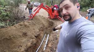 Using cleaner and pvc cement, as needed. Diy Electrical Service Trenching And Conduit Installation Youtube