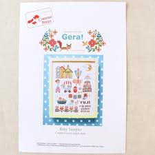 2020 popular 1 trends in home & garden with dmc counted cross stitch patterns and 1. Baby Sampler Cross Stitch Pattern Stitched Modern