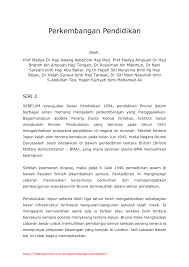 Tujuan pendidikan merupakan suatu faktor yang amat sangat penting di dalam pendidikan, karena tujuan pendidikan ini adalah arah yang hendak dicapai atau yang hendak di tuju oleh pendidikan. Pdf Perkembangan Pendidikan Siri 2