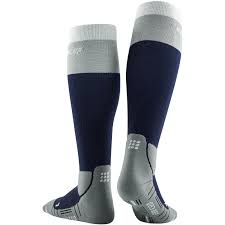Cep Hiking Light Merino Compression Socks For Women Marineblue Grey Bike24