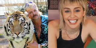 It is impossible to peel your eyes away from his train wreck of a haircut: Miley Cyrus Just Accidentally Gave Herself Tiger King Bangs At Home