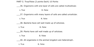 Maybe you would like to learn more about one of these? Part C True False 2 Points Each 10 Points 36 Chegg Com