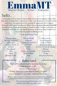 A rate card is a document containing prices and descriptions for the various ad placement options available from a service sector such as a media outlet. How To Create A Rate Card Espeically If Your A Freelancer