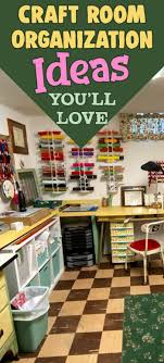 A home office & crafting room for a graphic designer is dominated by a unique lighting fixture. Easy Diy Craftroom Organization Ideas For A Clutter Free Craft Room Craft Room Organization Craft Room Room Organization