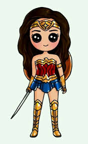 Dina Superhelden Dessin Kawaii Dessin Wonder Woman Dessin Kawaii Fille