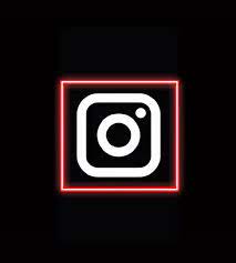 Neon Red Instagram Icon Instagram Icons Retail Logos Lululemon Logo