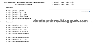 Kunci Jawaban Buku Senang Belajar Matematika Kelas 5 Kurikulum 2013 Revisi 2018 Halaman 4 5 9 10 12 13 14 15 16 19 20 21 22 23 26 27 28 29 30 31 32 33 34 35 36 37 38 39 40 41 43 44 Dunia Smk
