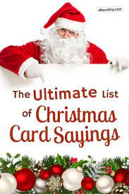 The Ultimate List Of Christmas Card Sayings Christmas Card Verses Funny Christmas Card Sayings Christmas Card Sayings