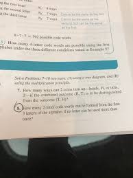 It may contain multiple spaces. Solved Aike G The First Letter N 8 Ways G The Third Let Chegg Com