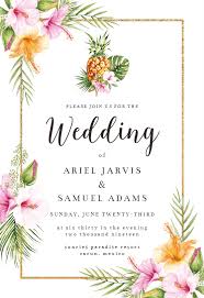 Tropical Pineapple Wedding Invitation Template Greetings Island Wedding Invitation Templates Wedding Invitations Pineapple Wedding Invitations