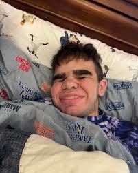 Excited to go to bed 14 and wake up 15! Sweet dreams, dear boy. 😴💜  #HappyBirthdayEve #WILLPower #CureSanfilippo #MakingMemories