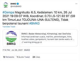 Badan meteorologi klimatologi dan geofisika (bmkg) kemudian melakukan pemutakhiran kekuatan gempa menjadi m5,1. 52wr6hqx1cpzom