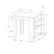 Aider les acheteurs mondiaux à rechercher hauteur réglable électrique table facilement. Table A Manger 32 X 36 Blanc Hauteur Comptoir Monarch I 1345