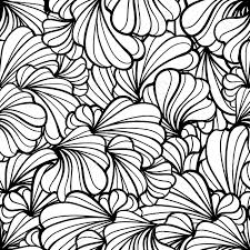 Black And White Floral Pattern Vector Abstract Black And White Floral Shapes Vector Seamless Pattern In 2020 Abstract Seamless Patterns Abstract Floral