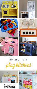 Check out the amazing play kitchen a crafter created for her young daughter. 20 Coolest Diy Play Kitchen Tutorials It S Always Autumn