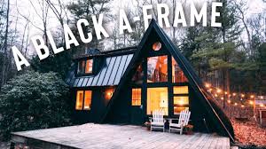 Rustic cabin designs make perfect vacation home plans, but can also work as year round homes. A Black A Frame Airbnb Tour A Frame Cabin Youtube