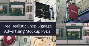 1,000+ vectors, stock photos & psd files. 10 Free Realistic Shop Signage Advertising Mockup Psds Graphberry Blog