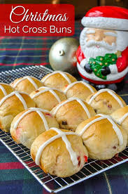 Christmas Hot Cross Buns An Easter Tradition With A Holiday Twist Recipe Hot Cross Buns Cross Buns Hot Cross Buns Recipe