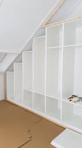 Maybe you would like to learn more about one of these? Gorgeous Built In Closet Under Sloped Ceiling Ikea Hackers Build A Closet Sloped Ceiling Bedroom Attic Bedroom Designs