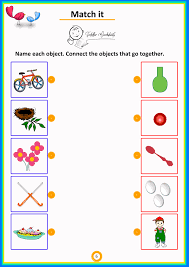 Match It 6 Objects Toddlers Worksheets Preschool Math Worksheets Toddler Math Printable Preschool Worksheets