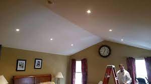Here you may to know how to light a vaulted ceiling. Sloped Ceiling Recessed Lighting Hire A Licensed Electrician