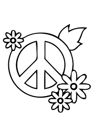 Top 25 Peace Sign Coloring Pages Your Toddler Will Love Free Coloring Pages Rock Painting Patterns Coloring Pages