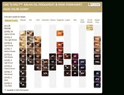 one and only argan oil hair color chart bedowntowndaytona com