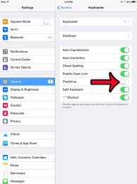 How To Turn Off Predictive Text On The Ipad Keyboard Solve Your Tech