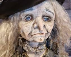 OOAK Art Doll: Good Witch Fatima, Baba Yaga Interior Decor