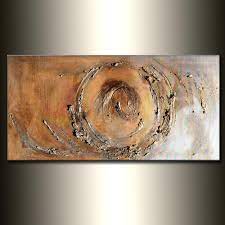 Gorgeous three dimensional sculptural look. Original Gold And Silver Metallic Textured Modern Abstract Painting Co New Wave Art Gallery