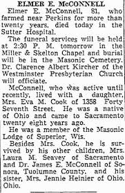 Elmer Mcconnell Funeral Notice Laura Ingalls Wilder Laura Ingalls Funeral Services