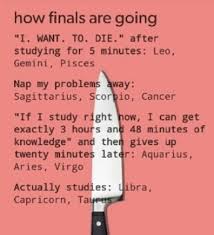 The Best Thing About This Is I Am Having My Exams Starting 1st Of December And Literally Napping It Away Zodiac Signs Zodiac Star Signs Zodiac Signs Funny