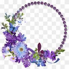 Flower Frame Transparent Background Png Flower Circle Frame Png Png Download Flower Frame Png Flower Frame Purple Flower Pictures