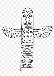 Totem poles are an interesting choice for coloring pages as they acquaint your child with the native american culture. Totem Pole Coloring Book Indigenous Peoples Of The Americas Drawing Arborvitae Child Outdoor Structure Monochrome Png Pngwing