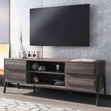 Amazon Com Wampat Mid Century Tv Stand For Tvs Up To 65 Wood Modern Entertainment Center Retro Tv Console Storage Cabinet For Living Room Furniture Decor Wali universal tv stand table top for most 22 to 65 inch lcd flat screen tv, vesa up to 800 by 400mm , black (tvs001).