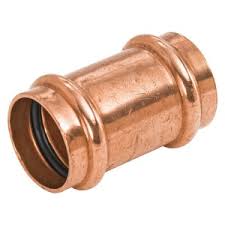 5/8 x 1/2 c x c copper reducing coupling with stop. Nibco 2 In Press Repair Wrot Copper Coupling Less Stop 9020650pc Ferguson