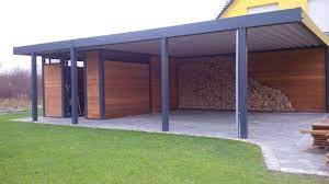 Metallcarport Brennholzlager Bauhaus Gerateraum Fahrradunterstand Metalbarnhomes Metallcarport Brennholzlager Bauhaus Gerateraum Fahrradu Carport Haus Bauhaus