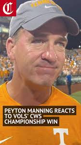 Dude Puts Dip Ik Mouth behind Peyton Manning at College World Series