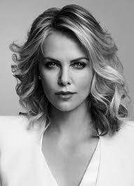 charlize theron black and white photos
