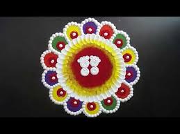 Pin On Navratri Rangoli Design Easy Durga Maata Face Rangoli Easy Kolam Designs Muggulu Rangoli